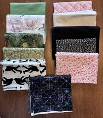 11 Different Patterns Of 3/4 Yard Each Of Cotton Fabric