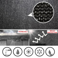 5′ 6′ 8′ Black Fence Windscreen Privacy Screen Shade Cover Fabric Mesh Garden