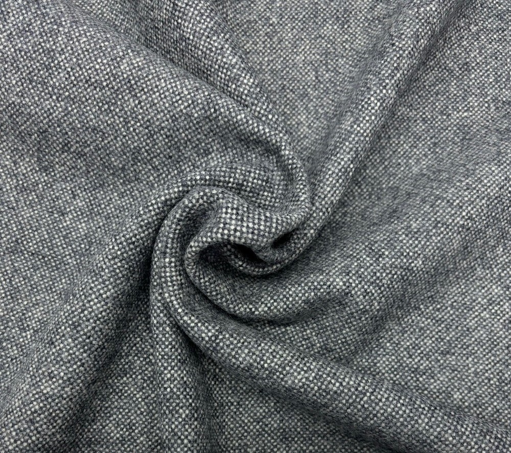 KNOLL TEXTILES ALTER EGO MYSTERIOUS GRAY WOVEN WOOL FURNITURE FABRIC BTY 43″WIDE