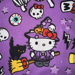 Official Lic’d HELLO KITTY Halloween Costumes Witch Mummy Fabric HALF YARD