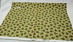 BAUM TEXTILE, INC COTTON QUILTING FABRIC 26″ X 44″ TAN PINE CONES GREEN NEEDLES