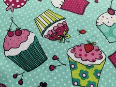 Fabric Pop Cupcakes 42”X 32”By Jo Ann 975