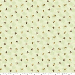 Wilmington Prints – Zest For Life – Bee Toss – Green, Fabric BTY