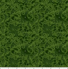 Lumin/White Owl – Dark Academia – Scrolls And Webs – Dark Sage, Fabric BTY