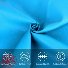 GLOREIEY Blue Marine Vinyl Faux Leather Sheet 1YARD