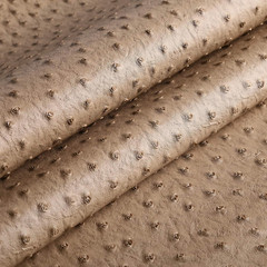 Nude Faux Leather Ostrich Fabric 54″ Width 1.0Mm Thickness Marine Vinyl Upholste