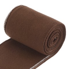 Elastic Cuffs Ribbed Trims 31.5″ x 2.8” Cotton Fabric Knit Rib Brown 1 Pair