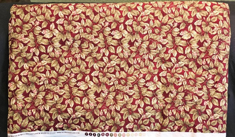 8 Yards Willowberry Winter Willowberry Lane Maywood Studio Cotton Fabric 42″ Wd