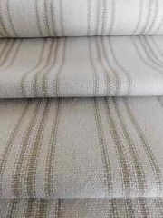Grain Sack | Feed Sack Fabric | Tan 12 Stripe | Beige Background | 54″ Wide