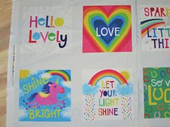Unicorn Sparkle Shine Bright Digital Print Cotton Fabric Panel 23″ x 42″ Y2759