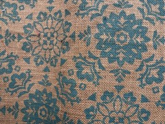 Burlap Medallion Green BTY 45” Wide 100% Jute Home Decor Crafts