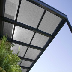 Custom 6 FT gray Fabric Roll Sunwind Screen UV Block Shade Cloth patio Yard