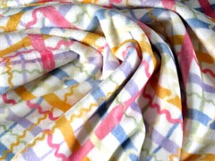PASTEL PLAID MINKY CUDDLE SMOOTH SILKY PLUSH SEW QUILT CRAFT FABRIC BTY & PRECUT