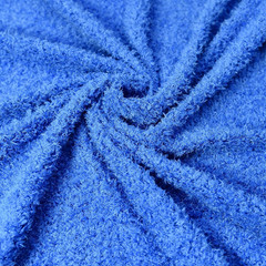 Faux Fur Fabric Blue Curly Teddy Plush Material 36×59 Inches for Craft Sewing