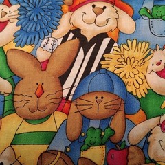 Jellybean Junction School Time Fabric Material Animals Sports Referee Sewing 55″