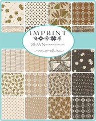 Moda IMPRINT Charm Pack 100% Cotton 5-inch Precut Fabric Craft Squares (42 pcs)
