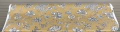 Braemore Design Screen Printed VAT Colors Floral Golden Caramel Fabric 56″W