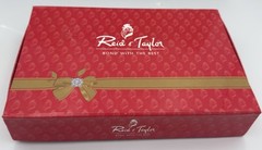 Reid & Taylor Suit Fabric Gift Set 2pc Blue Check & Solid Shirting Sewing Craft