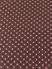 5.7 Yds Jo-Ann Pink Brown Geometric Print Quilting Cotton Fabric 44″W x 208″L