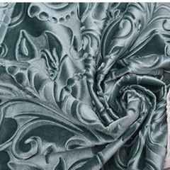 Embossed Velvet Cloth Upholstery Fabric Sofa Furniture Bedding Decor Soft Floral