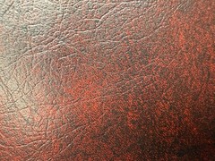 12 YDS. Vintage Naugahyde Vinyl 17″ Wide Antiqued Oxblood English Pub Grain NOS