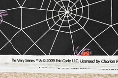 By 1/2 Yd, Lavender & Red Spiders on White & Black Cotton, Andover, Carle, P7071