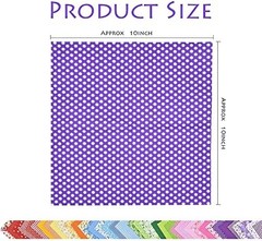 42Pcs 10″x10″ Quilting Cotton Fabric Squares Sheets Pre-Cut Multi-Color Design