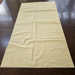 Vintage Light Yellow Solid Cotton for Quilting etc. 28.5 x 15 inches