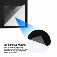1-10pcs Black Self Adhesive Back Felt Sheets Fabric Sticky Art Craft Making