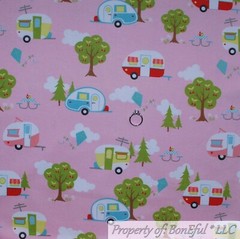 BonEful Fabric FQ Cotton Quilt Flannel White Pink Purple Bird Flower Paisley Dot