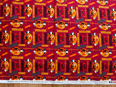 Warner Brothers Camelot Harry Potter Fabric 18” x 42” Vintage Rare New Red