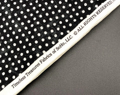 Timeless Treasures Black Dot Cotton Fabric 44″ Soho Yardage