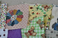Lot, Novelty Prints Cotton Pieces & Scraps, 3 Pounds & 3 Oz, S136
