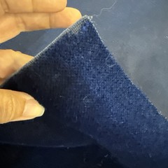 3 Pieces DESIGNER PLUSH MOHAIR BLUE VELVET WOOL MULTIUSE FABRIC