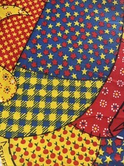 VINTAGE 70s Patchwork Puppy Dog By Spring Mills Pillow Stuffed Doll Cut and Sew