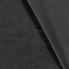 Stretch Baby Needle Cord 16 Wale Fabric Material DARK GREY