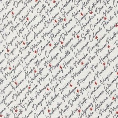 Independence Day By Sweetwater For Moda – Vanilla Text #55721-11