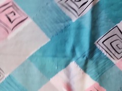 2x 40s 50s Geometric Colorblock Cotton Sewing Fabric 33″ X 1.9. & 1.6yds FLAWS