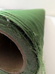 6 Yards Roll Remnant Christmas Green Taffeta Fabric 20” Wide – One Piece