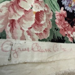 Vintage 1994 Cyrus Clark Rita Floral Fabric 45” x 85” Quilting