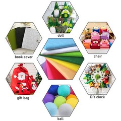 | Soft Felt Fabric | 36x54Inch | Felt by The Yard 1.4mm Thick,1 Yard Acrylic …