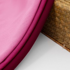 Linen Fabric by the Yard, 61 Inch Wide Pink Blend Cloth, 60% Linen 40% Cotton Fa