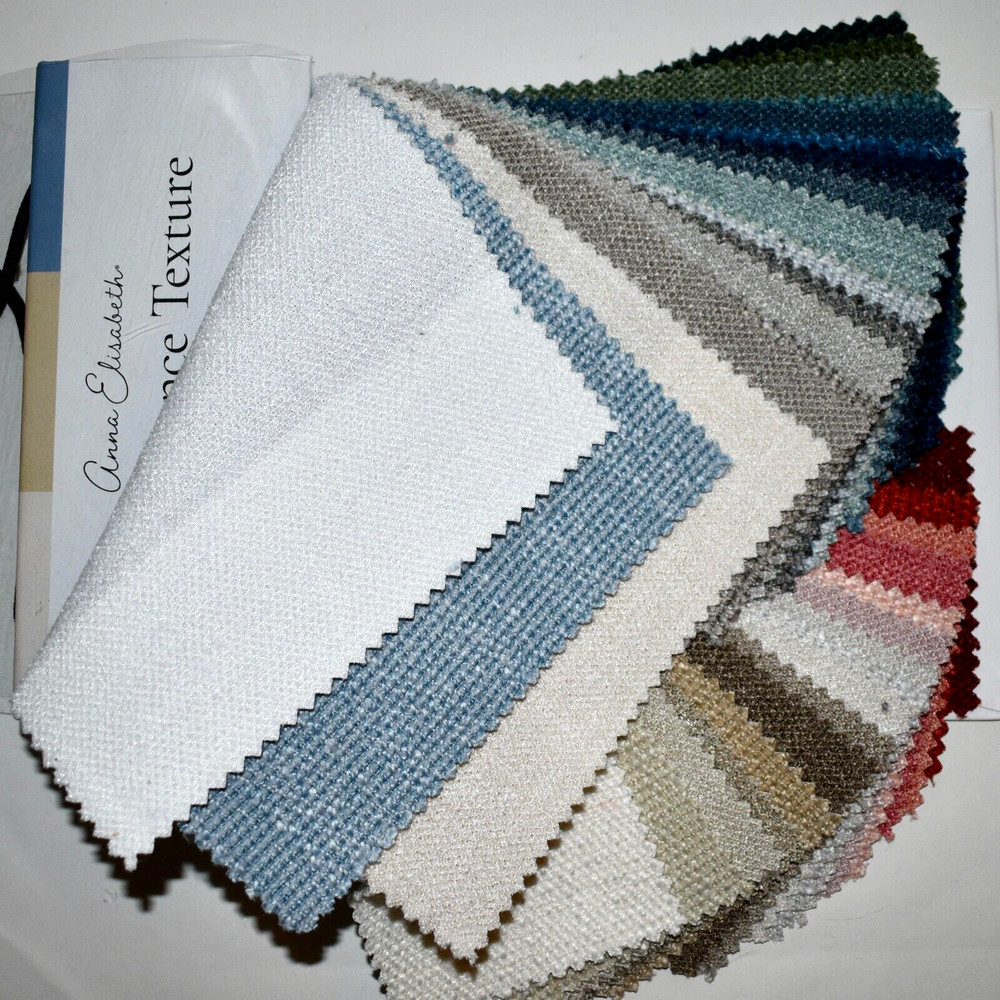 FABRIC SAMPLE BOOK Multi-Color PERFORMANCE TEXTURE Upholstery 40pcs LOT e-z peel