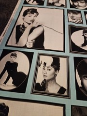 46 X 43 Vintage Audrey Hepburn Hollywood Icons Cinema 1985 Robert Kaufman Fabric