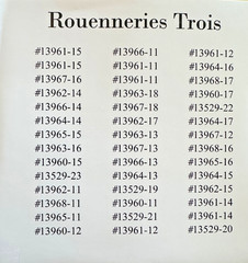 “ROUENNERIES TROIS” CHARM PACK 5X5 42PCS BY FRENCH GENERAL FOR MODA FABRICS