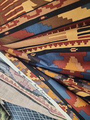 Vintage Southwestern Alexander Henry Sonora Kilim Geometric 90s 100 cotton yard
