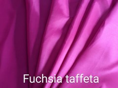 Fuchsia Taffeta 100% Polyester 59/60″ wide by the yard or roll. Free swatch