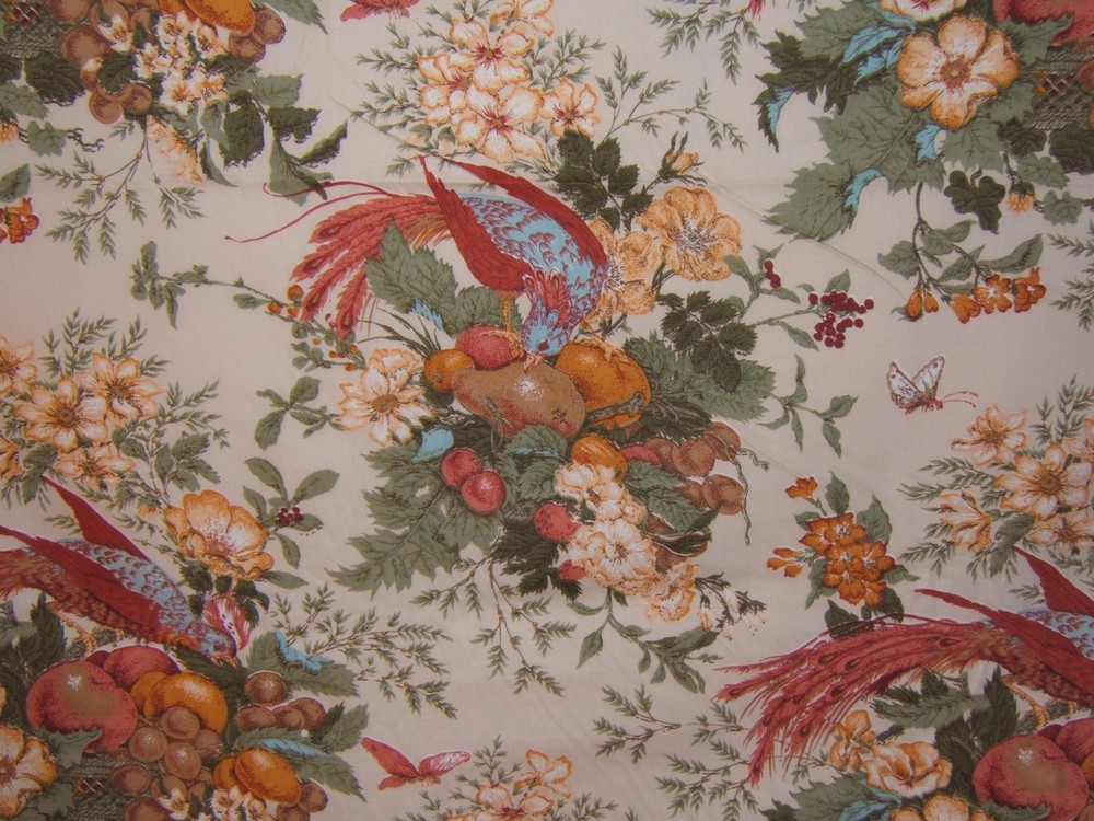 Waverly, Heritage Documents, Exotic Birds and Butterflies, Vtgn BTY, Color Multi