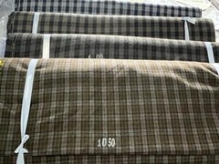 Washington Check Wool Fabric Thick Untwisted Thread Woolen Suiting Warm Wool