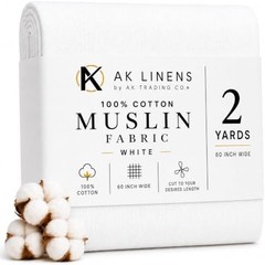 AK TRADING CO. Muslin Fabric/Textile Unbleached – Draping Fabric – Natural 10